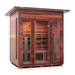Enlighten DIAMOND 4 Slope Outdoor Infrared/Traditional Sauna - H-37378 - The Home Selection