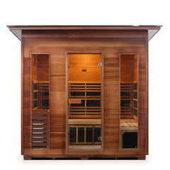 Enlighten DIAMOND 5 Slope Outdoor Infrared/Traditional Sauna - H-39378 - The Home Selection