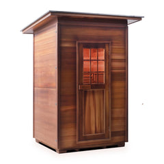 Enlighten MoonLight 2 Slope Outdoor Dry Traditional Sauna - T-36376 - The Home Selection