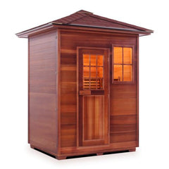 Enlighten MoonLight 3 Peak Outdoor Dry Traditional Sauna - T-16377 - The Home Selection