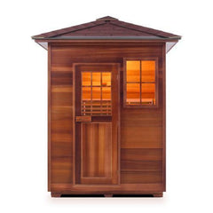 Enlighten MoonLight 3 Peak Outdoor Dry Traditional Sauna - T-16377 - The Home Selection