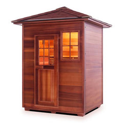 Enlighten MoonLight 3 Peak Outdoor Dry Traditional Sauna - T-16377 - The Home Selection