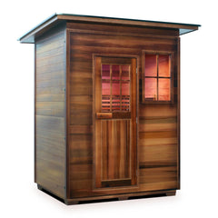 Enlighten MoonLight 3 Slope Outdoor Dry Traditional Sauna - T-36377 - The Home Selection