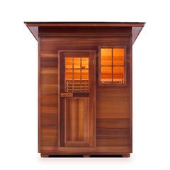 Enlighten MoonLight 3 Slope Outdoor Dry Traditional Sauna - T-36377 - The Home Selection