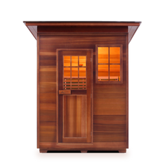 Enlighten MoonLight 3 Slope Outdoor Dry Traditional Sauna - T-36377 - The Home Selection