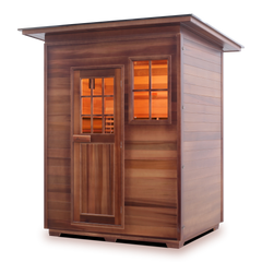 Enlighten MoonLight 3 Slope Outdoor Dry Traditional Sauna - T-36377 - The Home Selection