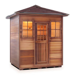 Enlighten MoonLight 4 Peak Outdoor Dry Traditional Sauna - T-16378 - The Home Selection