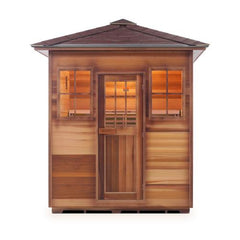 Enlighten MoonLight 4 Peak Outdoor Dry Traditional Sauna - T-16378 - The Home Selection