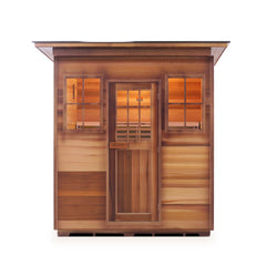 Enlighten MoonLight 4 Slope Outdoor Dry Traditional Sauna - T-36378 - The Home Selection