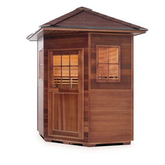 Enlighten MoonLight 4C Peak Outdoor Dry Traditional Sauna - T-16379 - The Home Selection