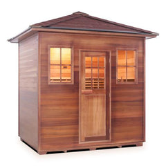 Enlighten MoonLight 5 Peak Outdoor Dry Traditional Sauna - T-16380 - The Home Selection
