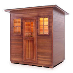 Enlighten MoonLight 5 Slope Outdoor Dry Traditional Sauna - T-36380 - The Home Selection