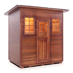 Enlighten MoonLight 5 Slope Outdoor Dry Traditional Sauna - T-36380 - The Home Selection