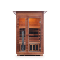 Enlighten Rustic 2 Indoor Full Spectrum Infrared Sauna - I-17376 - The Home Selection