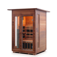 Enlighten Rustic 2 Indoor Full Spectrum Infrared Sauna - I-17376 - The Home Selection