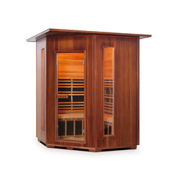 Enlighten RUSTIC 4C Indoor Full Spectrum Infrared Sauna - I-17379 - The Home Selection
