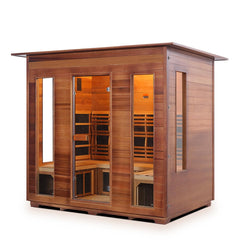 Enlighten Rustic 5 Indoor Full Spectrum Infrared Sauna - I-19378 - The Home Selection