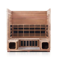 Enlighten Rustic 5 Slope Full Spectrum Outdoor Infrared Sauna -39378 - The Home Selection