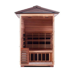 Enlighten Sapphire 2 Peak Outdoor Infrared/Traditional Sauna - H-16376 - The Home Selection
