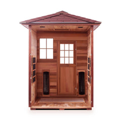 Enlighten Sapphire 3 Peak Outdoor Infrared/Traditional Sauna - Sapphire 3 Peak - The Home Selection