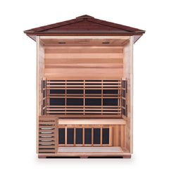 Enlighten Sapphire 3 Peak Outdoor Infrared/Traditional Sauna - Sapphire 3 Peak - The Home Selection