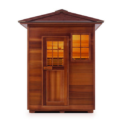 Enlighten Sapphire 3 Peak Outdoor Infrared/Traditional Sauna - Sapphire 3 Peak - The Home Selection