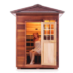 Enlighten Sapphire 3 Peak Outdoor Infrared/Traditional Sauna - Sapphire 3 Peak - The Home Selection