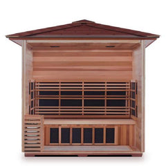 Enlighten Sapphire 4 Peak Outdoor Infrared/Traditional Sauna - H-16378 - The Home Selection