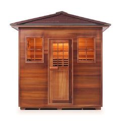 Enlighten SAPPHIRE 5 Peak Outdoor Infrared/Traditional Sauna - H-16380 - The Home Selection