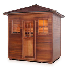 Enlighten SAPPHIRE 5 Peak Outdoor Infrared/Traditional Sauna - H-16380 - The Home Selection