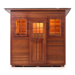 Enlighten SAPPHIRE 5 Slope Outdoor Infrared/Traditional Sauna - H-36380 - The Home Selection