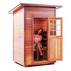Enlighten Sierra 2 Slope Outdoor Full Spectrum Infrared Sauna - 36376 - The Home Selection
