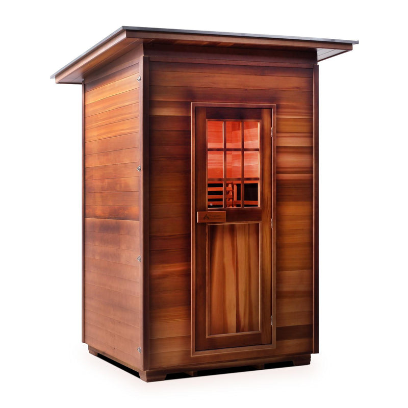 Enlighten Sierra 2 Slope Outdoor Full Spectrum Infrared Sauna - 36376 - The Home Selection