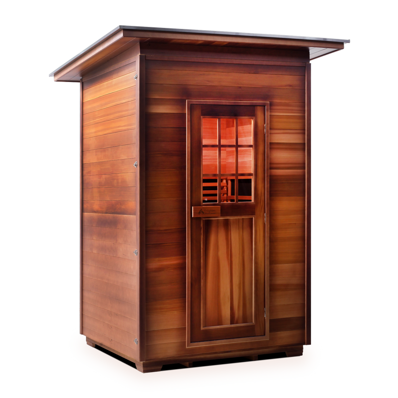 Enlighten Sierra 2 Slope Outdoor Full Spectrum Infrared Sauna - 36376 - The Home Selection