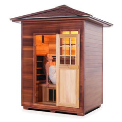 Enlighten SIERRA 3 Peak Outdoor Full Spectrum Infrared Sauna - 16377 - The Home Selection