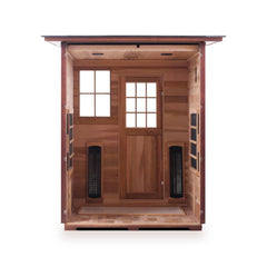 Enlighten Sierra - 3 Slope Outdoor Full Spectrum Infrared Sauna - 36377 - The Home Selection
