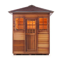 Enlighten Sierra 4 Peak Full Spectrum Infrared Outdoor Sauna - 16378 - The Home Selection
