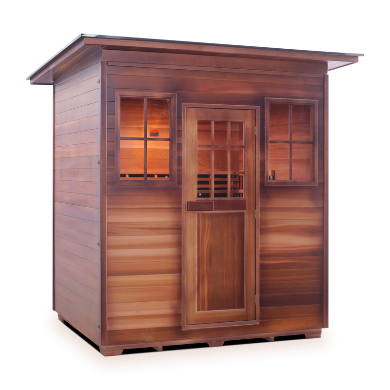 Enlighten Sierra 4 Slope Full Spectrum Infrared Outdoor Sauna - 36378 - The Home Selection