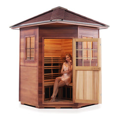 Enlighten SIERRA 4C Peak Outdoor Full Spectrum Infrared Sauna - 16379 - The Home Selection
