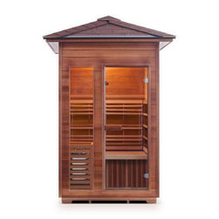 Enlighten SunRise 2 Peak Outdoor Dry Traditional Sauna - T-17376 - The Home Selection