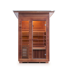 Enlighten SunRise 2 Slope Outdoor Dry Traditional Sauna - T-37376 - The Home Selection