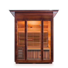 Enlighten SunRise 3 Slope Outdoor Dry Traditional Sauna - T-37377 - The Home Selection