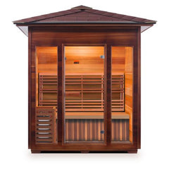Enlighten SunRise 4 Peak Outdoor Dry Traditional Sauna - T-17378 - The Home Selection