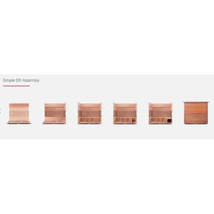 Enlighten SunRise 5 Slope Outdoor Dry Traditional Sauna - T-39378 - The Home Selection