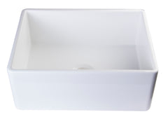 Alfi White 26  Contemporary Smooth Apron Fireclay Farmhouse Kitchen Sink - AB505-W