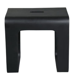 Alfi Black Matte Solid Surface Resin Bathroom / Shower Stool - ABST99BM