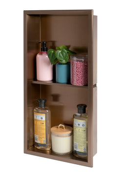 Alfi 12  x 24  Vertical Double Shelf Shower Niche - ABNP1224