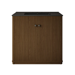 Swiss Madison Lafayette 36" Freestanding Bathroom Vanity with Matte Black, 3-Hole Widespread Sink Top - SM-BV8001