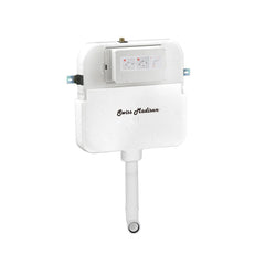 Swiss Madison Concorde Back-to-Wall Toilet Bundle 0.8/1.6 GPF Dual Flush in Glossy Whit - SM-WT0205GW