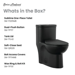 Swiss Madison Sublime One-Piece Elongated Toilet Dual-Flush 1.1/1.6 gpf - SM-1T205 - The Home Selection